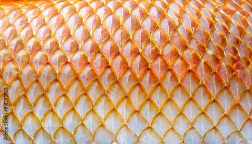 scales of koi fish close up texture background