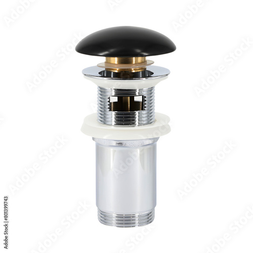 Принти на полотні Piletta in ottone cromato cover nera opaca click clack per lavabo diametro 1