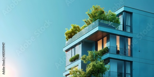 Innovative architectural solutions for urban housing crises with a focus on sustainable modern high rise residential buildings featuring greenery and