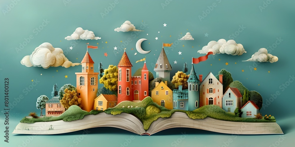 Enchanting Architectural Wonderland A Whimsical Children s Book Journey through Imaginative Cityscapes