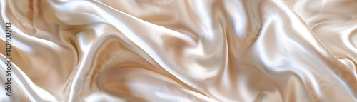 Smooth Silk Pillowcase: Close-Up of Smooth and Textured Silk Pillowcase with Luxurious Comfort