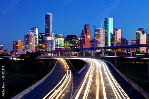 Houston Horizon: Spectacular 4K image of Texas' Most Populous City and Fourth-Most Populous City in the USA © Nadia