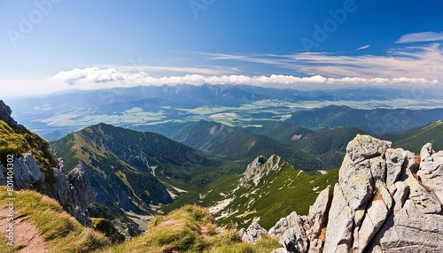 slovakia mountain from peak chleb