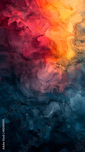 Wallpaper Mural purple orange colors abstract background ,Abstract watercolor background ,smoke fog clouds color abstract background texture illustration
 Torontodigital.ca