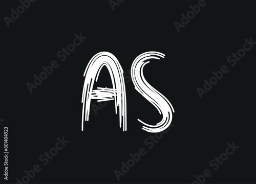 AS letter logo desigen and initial logo desigen