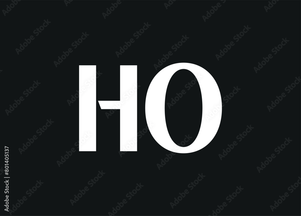 HO letter logo desigen and initial logo desigen HO letter logo desigen and initial logo desigen