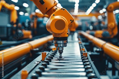 A recovering manufacturing sector embracing automation and sustainability practices for competitive advantage and growth. photo