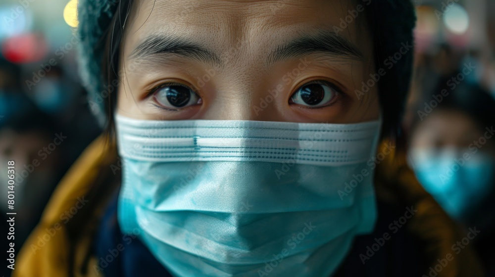 Close-Up of Young Asian Man Wearing Mask
Close-Up of Young Asian Man Wearing Mask