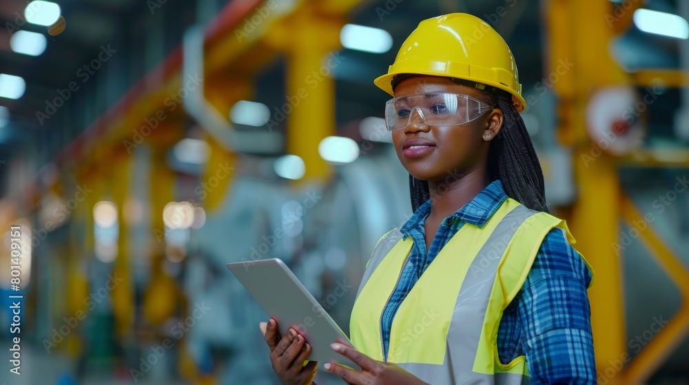 A Professional Female Industrial Engineer A Professional Female Industrial Engineer