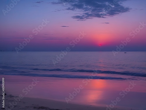 dusk on the shore background