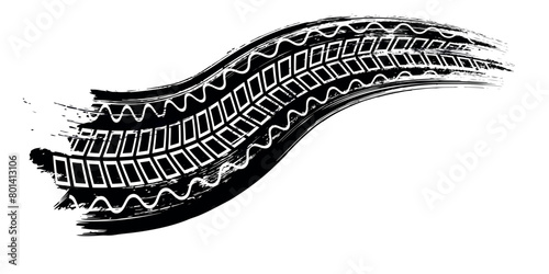 Tire Tracks . DirColorful template banner with gradient color. Design with liquid shape. modern. vector ilustration.ty Grunge Vector Print Textured