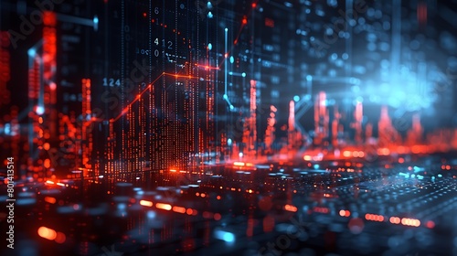 Wallpaper Mural Explore the explosive growth of digital currencies through a tech-inspired design featuring stylized digital coins and intricate blockchain code snippets in the background. Torontodigital.ca