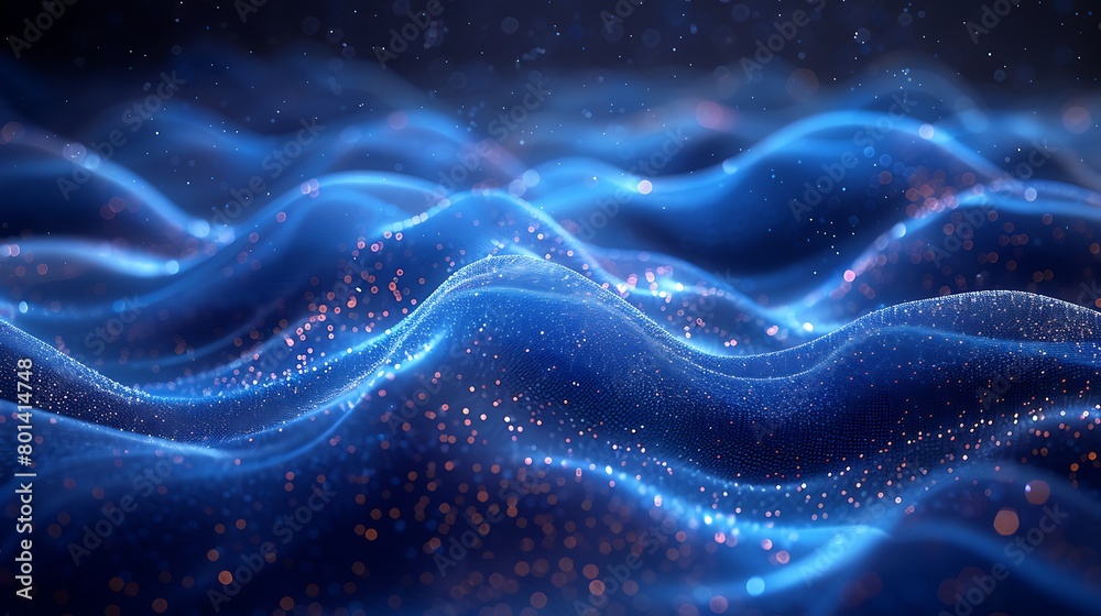 Visualize the momentum of financial markets with a dynamic and colorful digital wave. Visualize the momentum of financial markets with a dynamic and colorful digital wave.