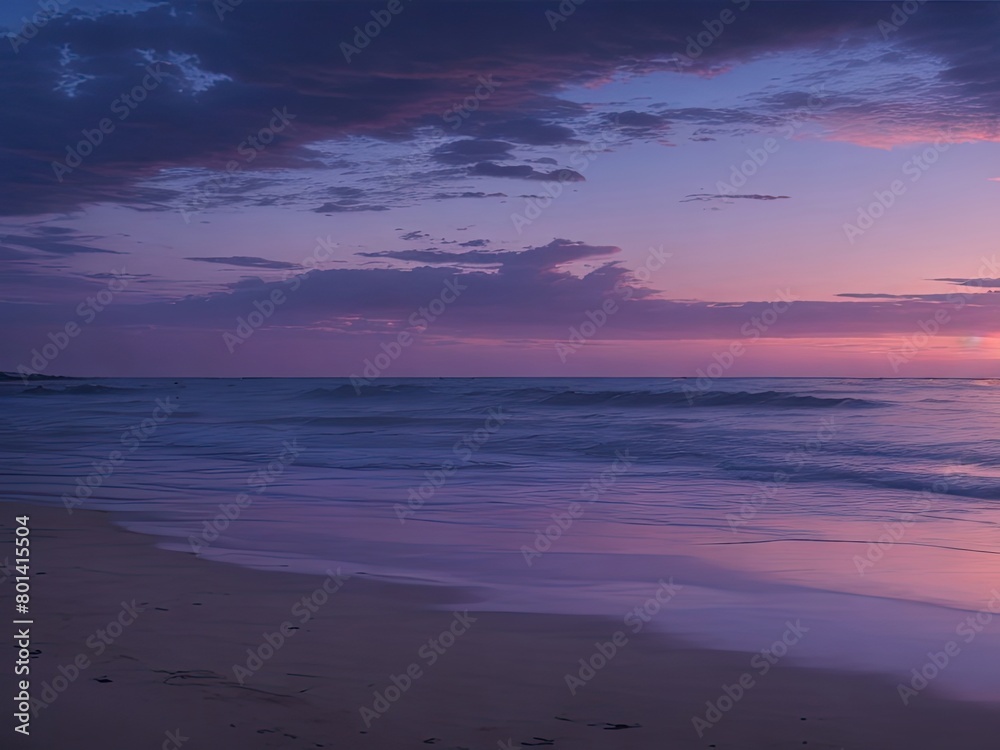 dusk on the shore background