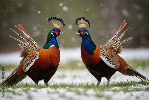 An image of two Pheasants photo