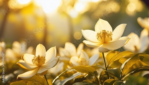 fancy exotic gold floral garden white photo