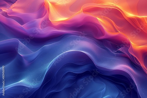 An ethereal dreamscape of billowing energy and vibrant hues