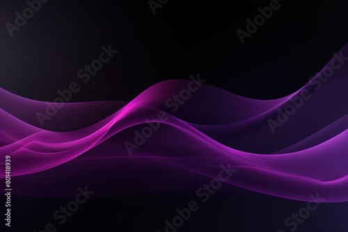 Purple black white glowing abstract gradient shape on black grainy background minimal header cover poster design copy space empty blank copyspace