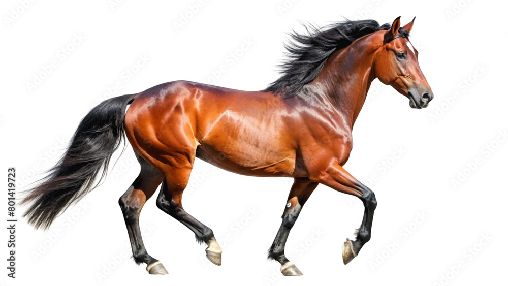 Young healthy horse isolated on Transparent background. Young healthy horse isolated on Transparent background.