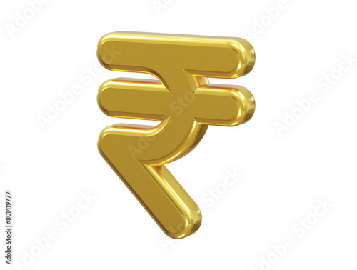 Rupee currency icon 3d rendering rupee icon illustration
