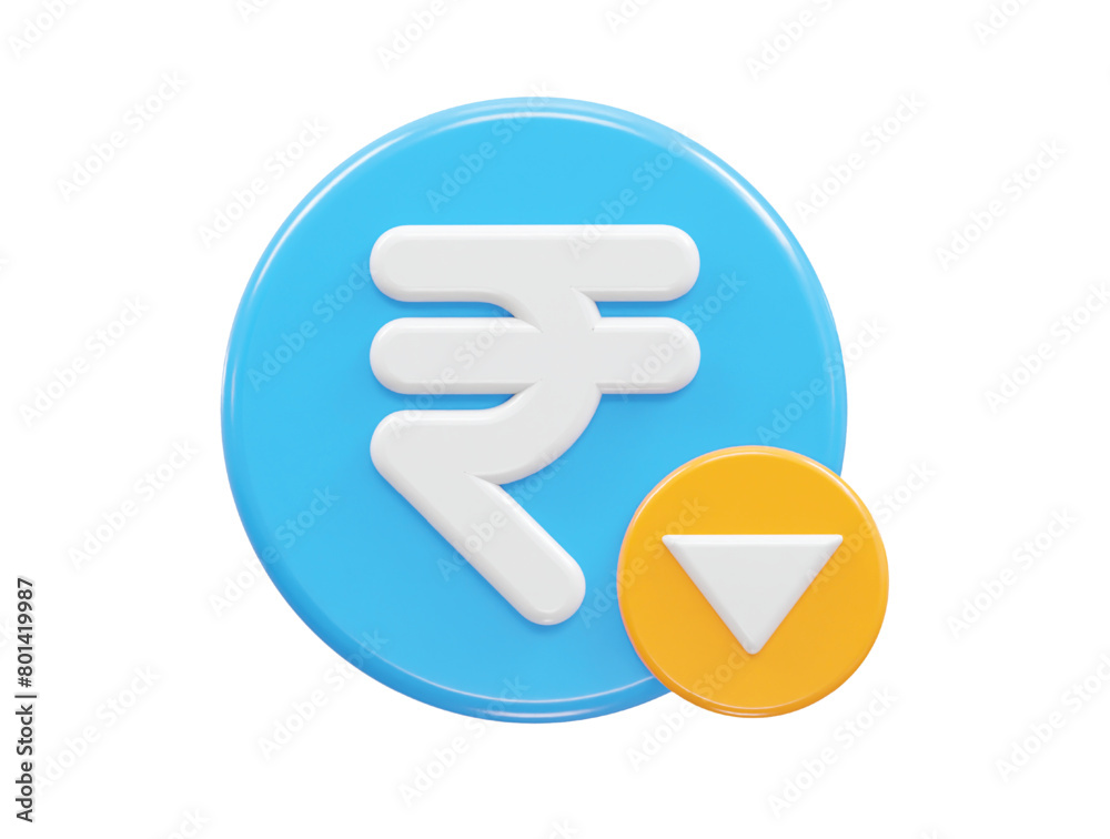 Rupee currency icon 3d rendering rupee icon illustration Rupee currency icon 3d rendering rupee icon illustration