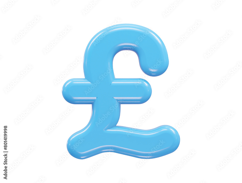 Pound icon 3d rendering illustration element Pound icon 3d rendering illustration element