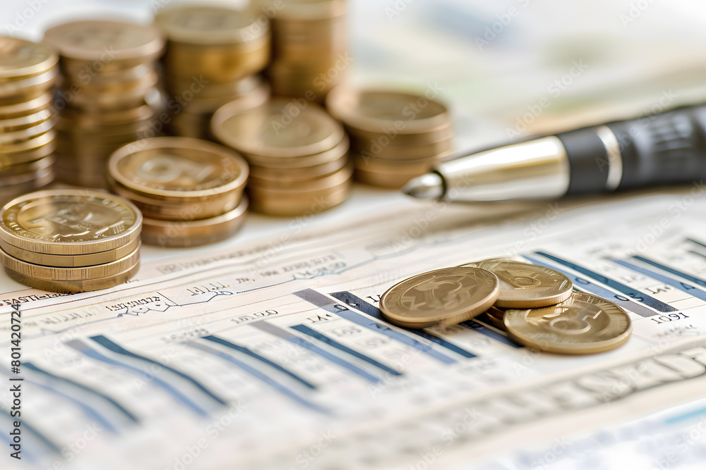 Money and finances. Generated with AI. Money and finances. Generated with AI.