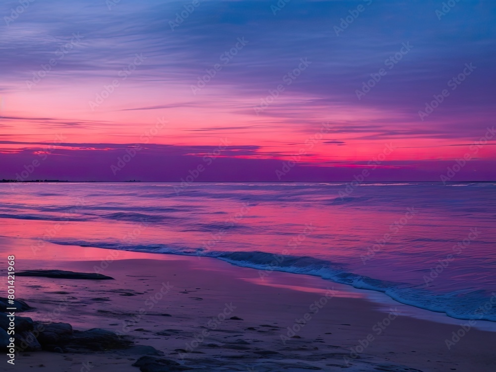 dusk on the shore background