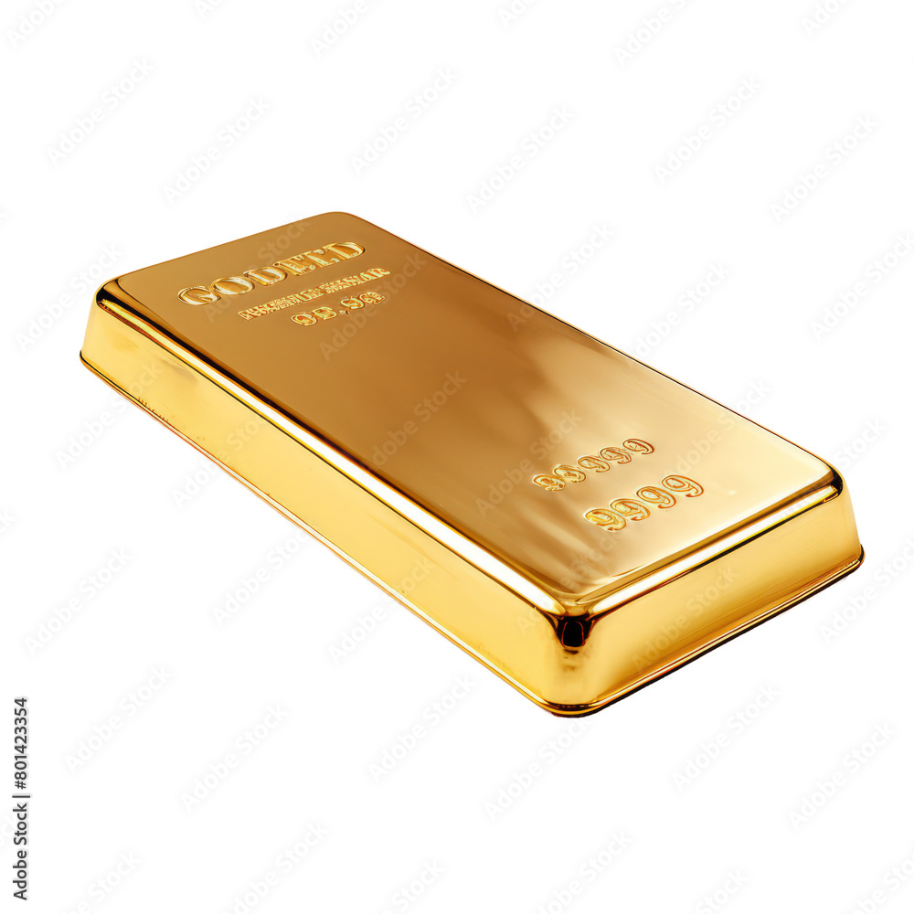Gold bar isolated on transparent background PNG cut out clipart. Gold bar isolated on transparent background PNG cut out clipart.