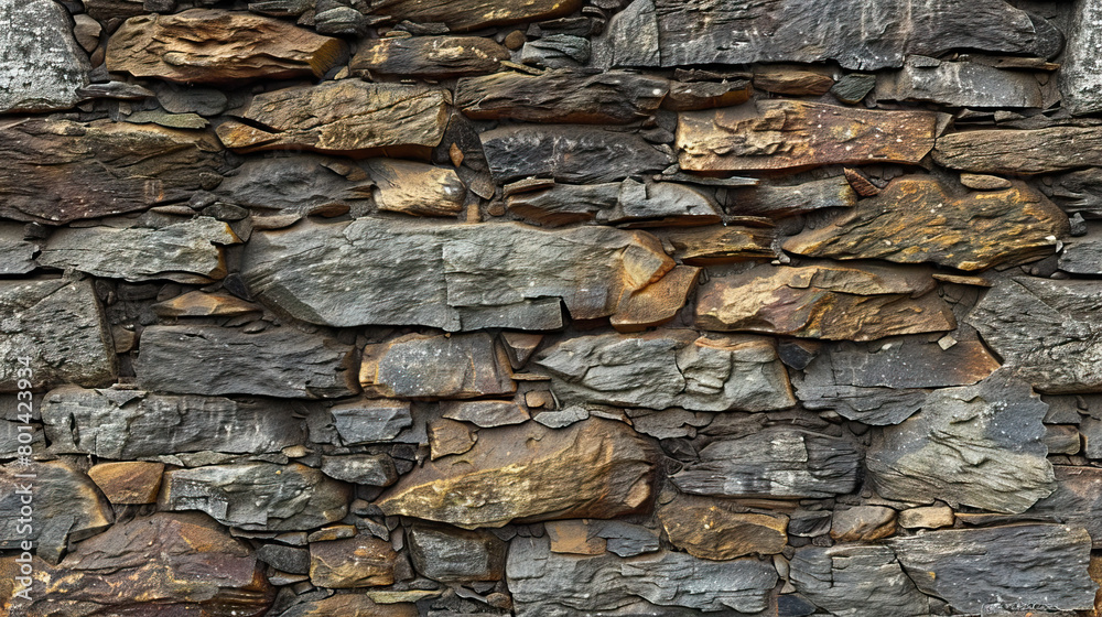 Weathered Stone Wall: Close-Up of Textured Stone Wall with Natural Elements Weathered Stone Wall: Close-Up of Textured Stone Wall with Natural Elements