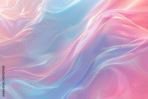 Beautiful pastel background with soft pink and blue waves