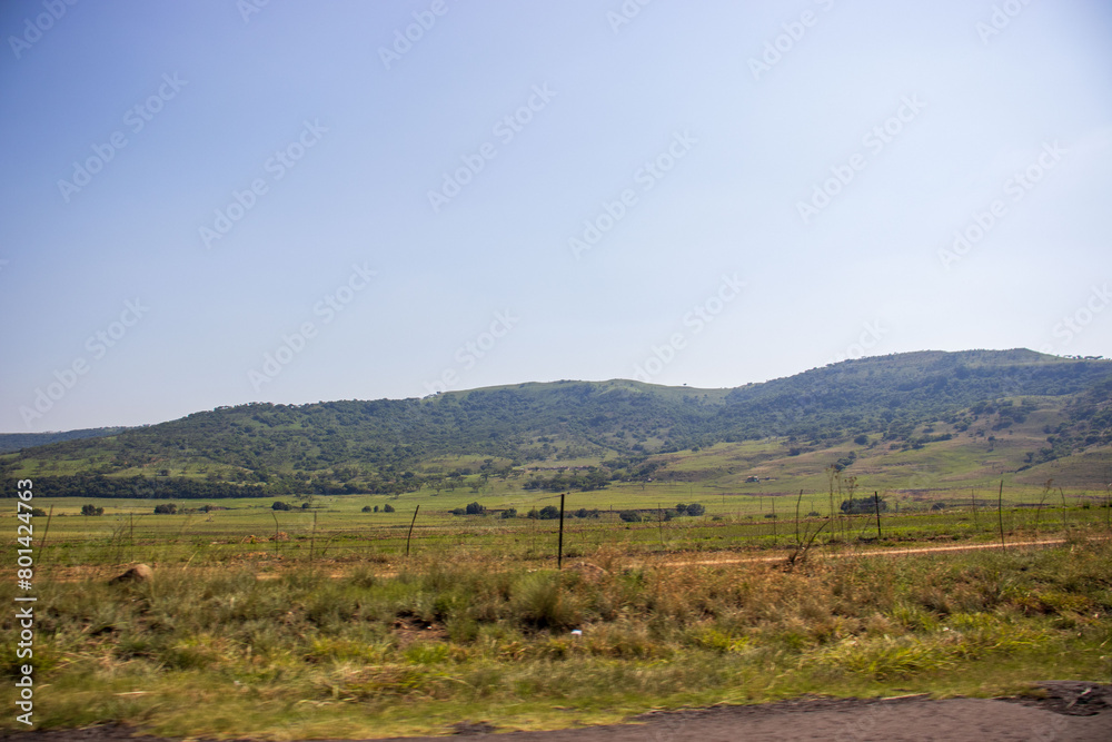 Roadside view on the N3 Highway towards Kwa Zulu Natal from Johannesburg Roadside view on the N3 Highway towards Kwa Zulu Natal from Johannesburg