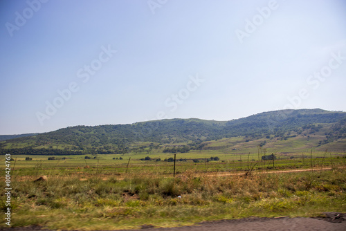 Roadside view on the N3 Highway towards Kwa Zulu Natal from Johannesburg