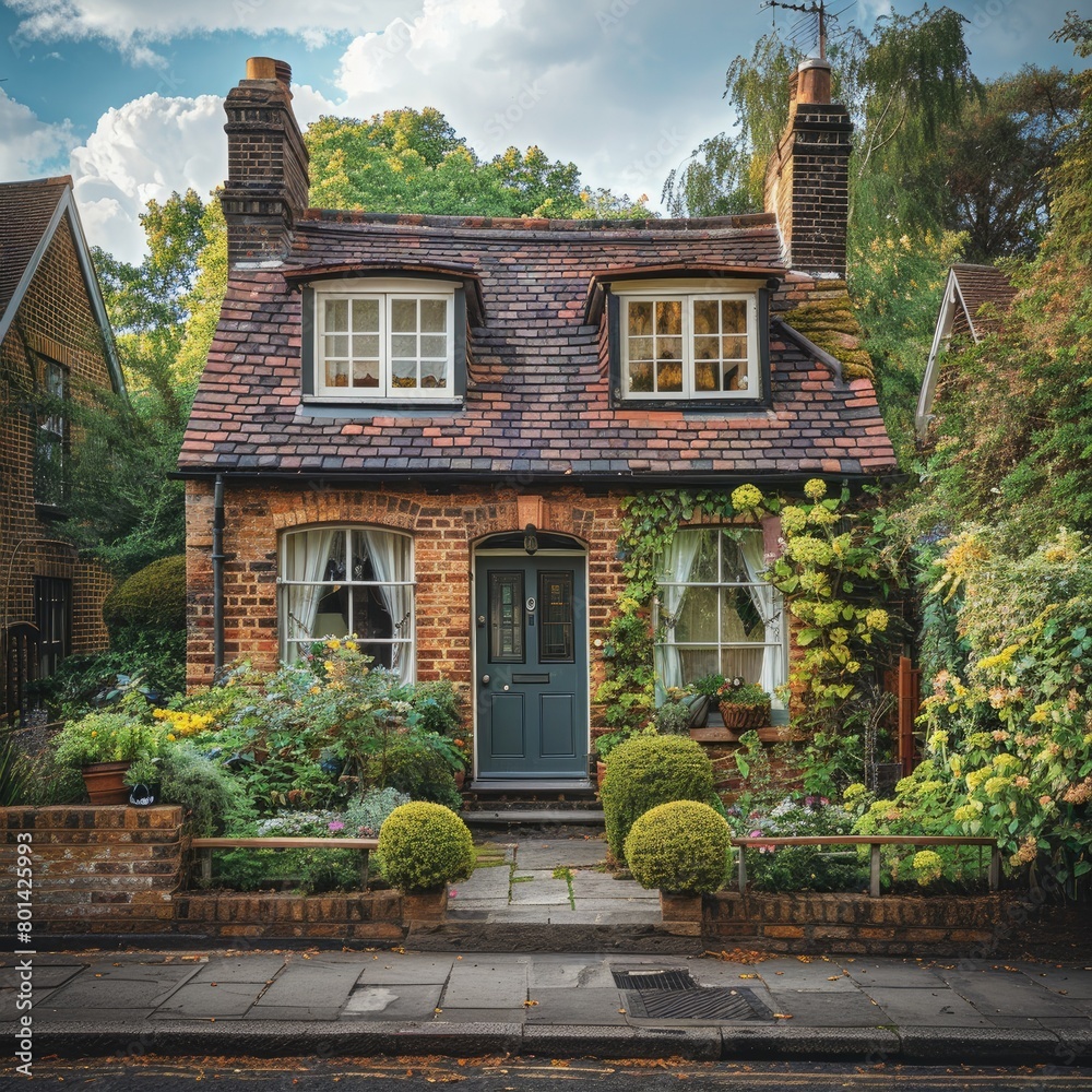 Enchanting Cottage with Classic Sash Windows: A Quaint Retreat in the Countryside