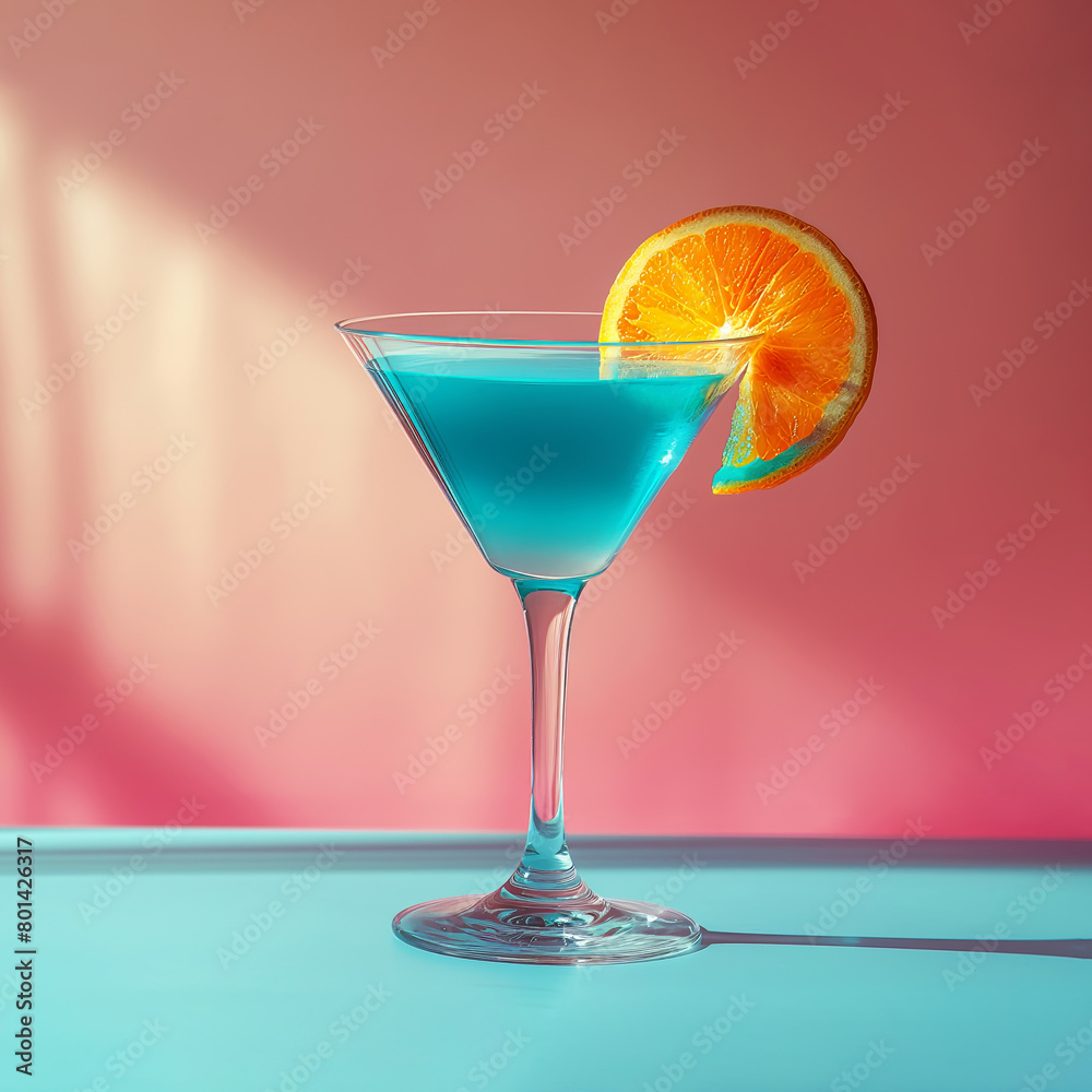 An exotic cocktail that evokes wild parties, summer, fun, and the beach, surrounded by a creative background with warm, vibrant colors in the spirit of good times. An exotic cocktail that evokes wild parties, summer, fun, and the beach, surrounded by a creative background with warm, vibrant colors in the spirit of good times.