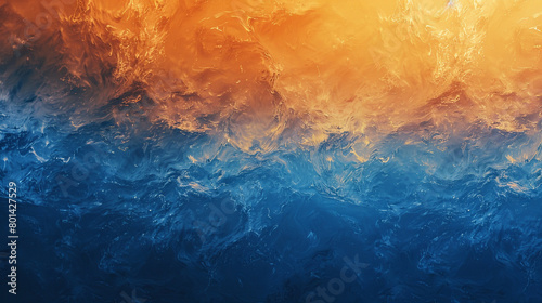 Experience a sunrise gradient background bursting with energy, as golden hues seamlessly merge into sapphire blues, igniting a dynamic atmosphere for creative elements. photo