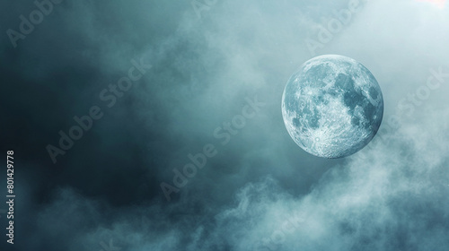 Experience a gradient backdrop moving from celestial blues to moonlit grays  creating a dreamy atmosphere for your graphic resources.
