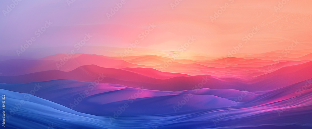 Envision the vibrant dawn breaking over a gradient canvas, where energetic colors intermingle with deep hues, creating a dynamic playground for graphic creativity.