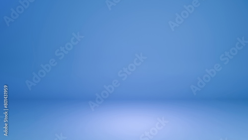 Abstract empty blue studio background. Scene for advertising, showcase, presentation, cosmetic ads, website, banner, fashion. Illustration. Product display. 3D room.