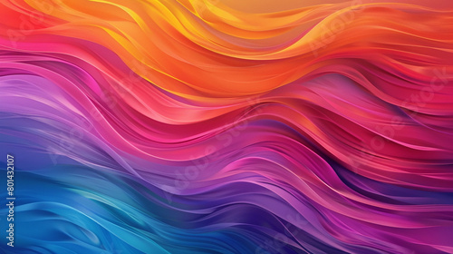Envision the seamless fusion of colors  creating a vibrant gradient wave that captivates the eye.