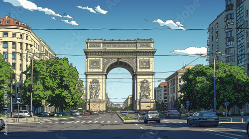 Bucharest Arch of Triumph photo