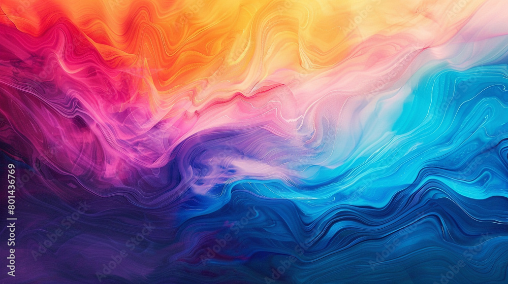 Envision the breathtaking beauty of simplicity as vibrant colors blend in a captivating gradient wave.