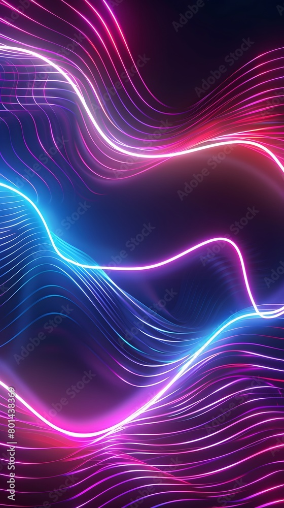 abstract background with glowing neon waves abstract background with glowing neon waves