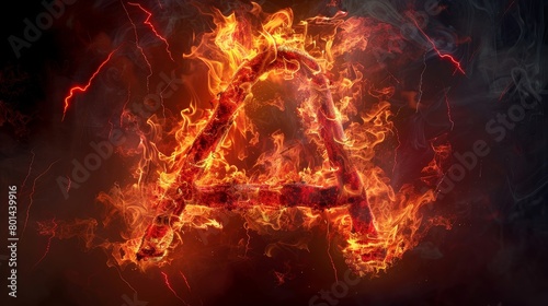 A fire lettering of the alphabet © OZTOCOOL
