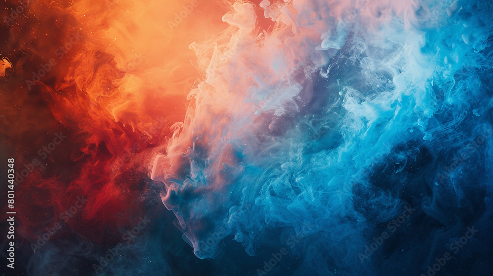 Envision a dynamic gradient background shifting from fiery reds to tranquil blues, creating a captivating contrast for your visuals.