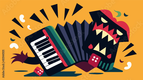 The sound of a wailing accordion added to the sense of chaos and uncertainty creating a discordant symphony of fear..