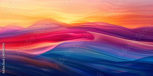 Engage with the rhythmic dance of hues on a sunrise gradient vista, where bold colors seamlessly transition into rich tones, creating a dynamic canvas for graphic expression.