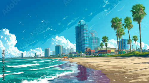 Corpus Christis Shoreline cartoon