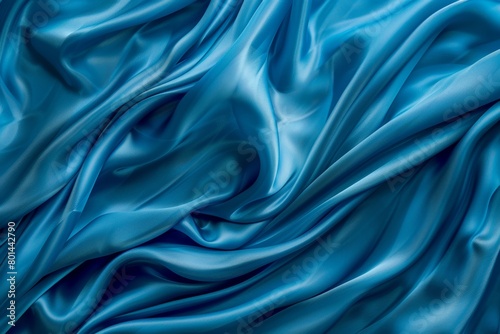 Close-up view: dynamic wind wave pattern on silk fabric