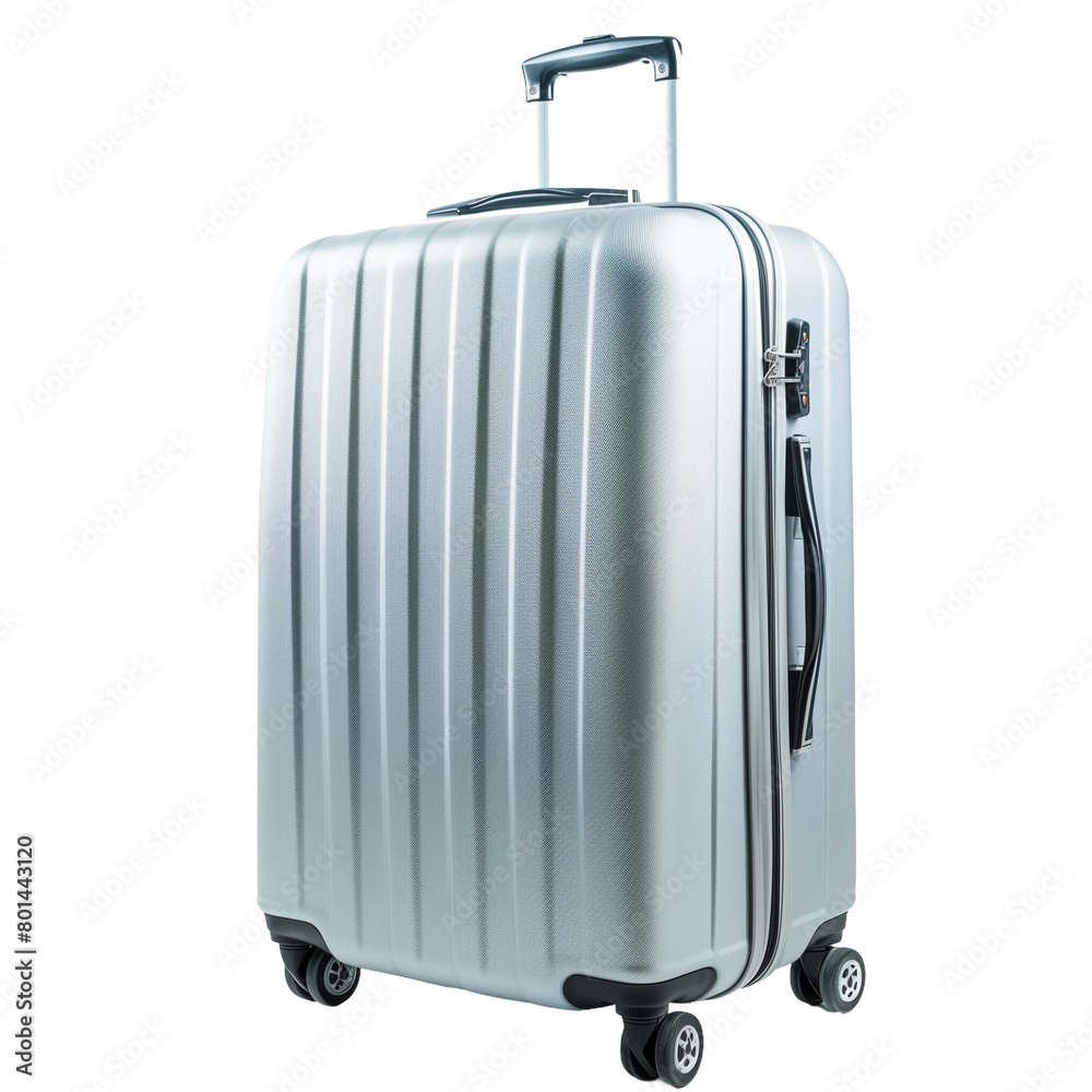 a grey luggage isolated on transparent background a grey luggage isolated on transparent background